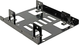 Premium 2x 2,5'' HDD/SSD naar 3,5'' slot montage frame / zwart