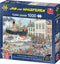 Jan van Haasteren - Sinterklaas Intocht - 1000 stukjes legpuzzel volwassenen - Meerkleurig