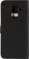 Mobiparts Saffiano Wallet Case - Samsung Galaxy A6 Plus (2018) - Ruimte voor 3 pasjes - Zwart