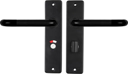 Starx WC57–5 Deurklink - Deurbeslag met Toiletsluiting - Mat Zwart (1 paar)