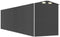 vidaXL - Tuinschuur - 192x772x223 - cm - gegalvaniseerd - staal - antracietkleurig