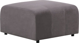 FALSTERBO - Ottomaan - Donkergrijs - Fluweel