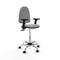 Piqueras y Crespo B2D05RN - Bureaustoel - Hoogteverstelbaar met armleuning - Lichtgrijs