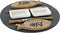 DKD Home Decor Sushi Serviesset - Keramisch - Bamboe - Rond