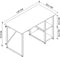 Bureau Alexandra House Living Zwart Ek Metaal Hout MDP 120 x 75 x 60 cm industrial