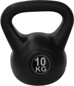Tunturi PVC Kettle Bell - Kettlebell - 10 kg - Incl. gratis fitness app - Zwart