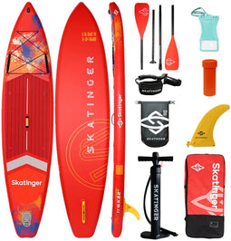 Skatinger Interstellar Red 350x81x15 cm (11') touring SUP board