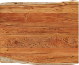 vidaXL - Tafelblad - rechthoekig - natuurlijke - rand - 110x80x3,8 - cm - acaciahout