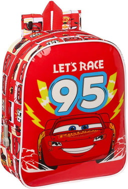 Kinderrugzak Cars Let's race Rood Wit (22 x 27 x 10 cm)