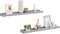 vidaXL - Fotoplanken - U-vormig - 60x9x3 cm - grijs (2 stuks)