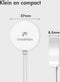 iMoshion Draadloze Oplader Geschikt voor de Apple Watch - Oplaadkabel voor Apple Watch Series 1 / 2 / 3 / 4 / 5 / 6 / 7 / 8 / 9 / SE (2) / Ultra (2) - 2-in-1 USB-A & USB-C - 0,5 meter - Wit