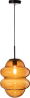 J-Line hanglamp Honinglepel - glas - bruin