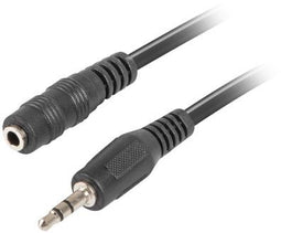 Lanberg CA-MJFJ-10CC-0015-BK - 3.5mm analoge kabel - 150cm - Zwart