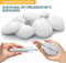 NAPI Happy Stones - Stenen Schilderen - 12 Witte Keien 4-8cm