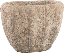 PTMD Liza Ovale Bloempot - 33 x 15,5 x 24,5 cm - Keramiek - Oud rood