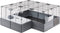 Ferplast Multipla Maxi - Dierenverblijf - 142.5x72x50 cm Grijs