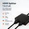 Skoov HDMI Splitter - 1 naar 2 - 4K Beeld Dupliceren - 2 Poorten