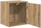 vidaXL - Garage - wandkast - bewerkt - hout - ambachtelijk - eiken