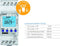 Theben 6120130 TR 612 top3 Digitale 2-kanaals timer met app-programmering, perfect voor LED's, timers, digitale schakelklok, met weekprogramma, DIN-rail, tijdschakelaar, 2 kanalen