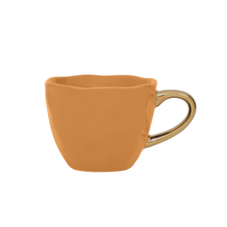 Urban Nature Culture - Good Morning cup - Handgeschilderde gouden oor - Caramel / Ø 6.3 * 5.2 CM