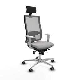 Bureaustoel met hoofdsteun Piqueras y Crespo 4B086G1 Lichtgrijs