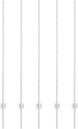 vidaXL - Schuttingpalen - 10 - stuks - U-Channel - 140 - cm - Gegalvaniseerd - Staal