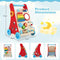 Coast houten loopwagen - duwwagen met opbergruimte en activiteiten - veelkleurig - 33x32 cm