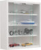 VCM Agisa S - Hangende Vitrinekast - Gehard Glas - 3 Verstelbare Planken - H 40 x B 37 x D 10 cm