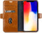 Dbramante1928 iPhone XS Max - Flip cover - Magneetsluiting en ruimte voor pasjes - Cognac