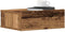 vidaXL - Nachtkastjes - 2 - st - zwevend - 40x32x15 - cm - bewerkt - hout - oud - hout