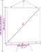 vidaXL - Projectiescherm - met - statief - 1:1 - 72''