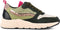 PS Poelman Carocel - Lage Sneakers - Imitatie Leren Suedè PU - Donker Groen Goud - Maat 41