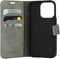 Mobiparts iPhone 14 Pro - Classic Wallet Case - Ruimte voor pasjes - Granite Grey