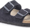 Birkenstock Arizona - Slipper - Suede Blauw Smal Voetbed - Maat 38