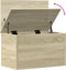 vidaXL - Opbergbox - 60x35x35 - cm - bewerkt - hout - sonoma - eikenkleurig