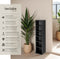 Tectake® CD Rek Juliana - CD/DVD Rek - Opslag voor 102 CD's - 90 x 21 x 20 cm - Zwart