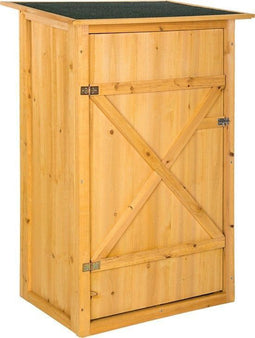 TecTake - Houten tuinkast Taman - Vlak dak - Afm. 75 x 56 x 118 cm - 404565