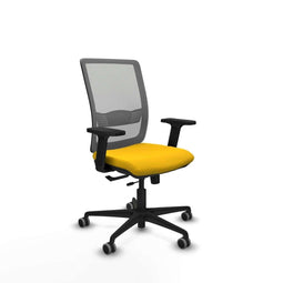 Haches Traslack Piqueras y Crespo 2D036G0 - Bureaustoel - Verstelbare hoogte met armleuning - Geel