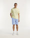 Denham Sasuke Short - Short - Brede pasvorm - Blauwe en witte strepen - Maat L