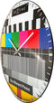 NeXtime - Wandklok - 35 cm- Bol Glas - Multi Color - 'Testpage Dome'