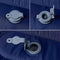 vidaXL - Kampeermatras - met - kussen - zelfopblazend - 1-persoons - marineblauw