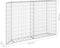 vidaXL - Gabion - plantenbak - trapezium - 150x20x100 - cm - gegalvaniseerd - staal