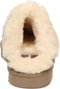 Alpacas dames pantoffel - Leer - Warm en trendy - Beige