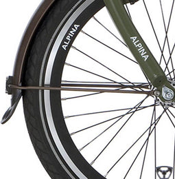 Alpina Spatbordstang set 22 brown