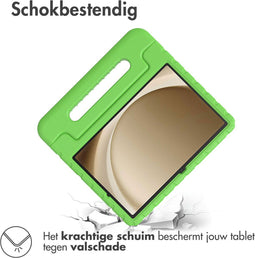 Accezz Samsung Galaxy Tab A9 Plus - Kidsproof Backcover met handvat - Groen