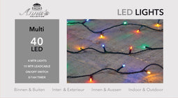 3 stuks Led outdoor 40l/4m led multi - 10m aanloopsnoer groen - bi-...