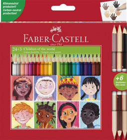 Faber-Castell kleurpotloden - Children of the world - etui 24+3 stuks - FC-511515