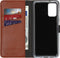 Selencia Samsung Galaxy S20 Plus - Bookcase Echt Leer - 3 Pasjeshouder - Lichtbruin