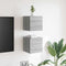 vidaXL - Tv-wandmeubelen - 2 - st - 30,5x30x30 - cm - grijs - sonoma - eikenkleurig
