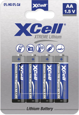 XCell 145873 - Lithium AA batterij - Set van 4